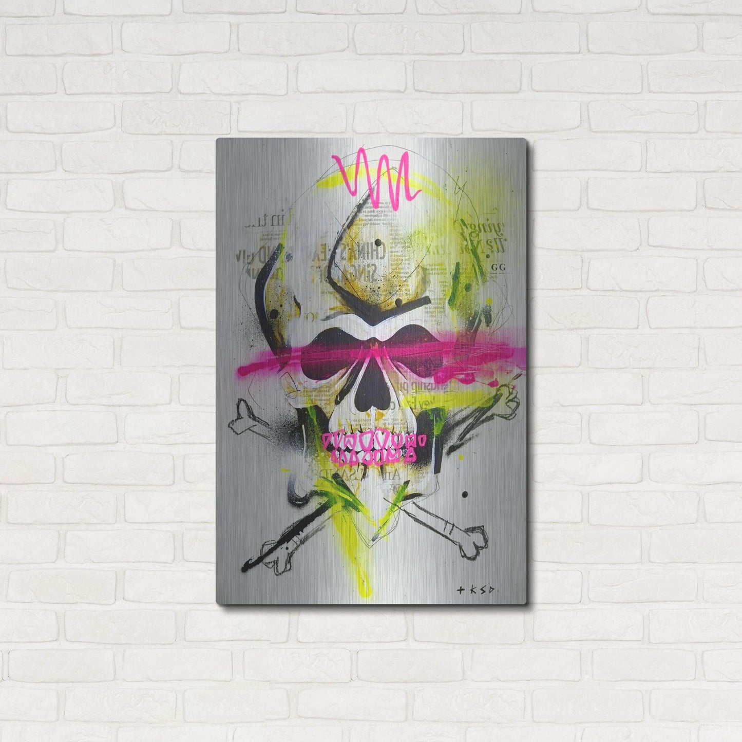 Luxe Metal Art 'Untitled 3' by Taka Sudo, Metal Wall Art,24x36