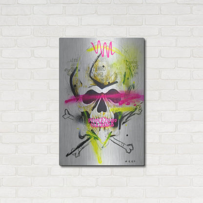 Luxe Metal Art 'Untitled 3' by Taka Sudo, Metal Wall Art,24x36