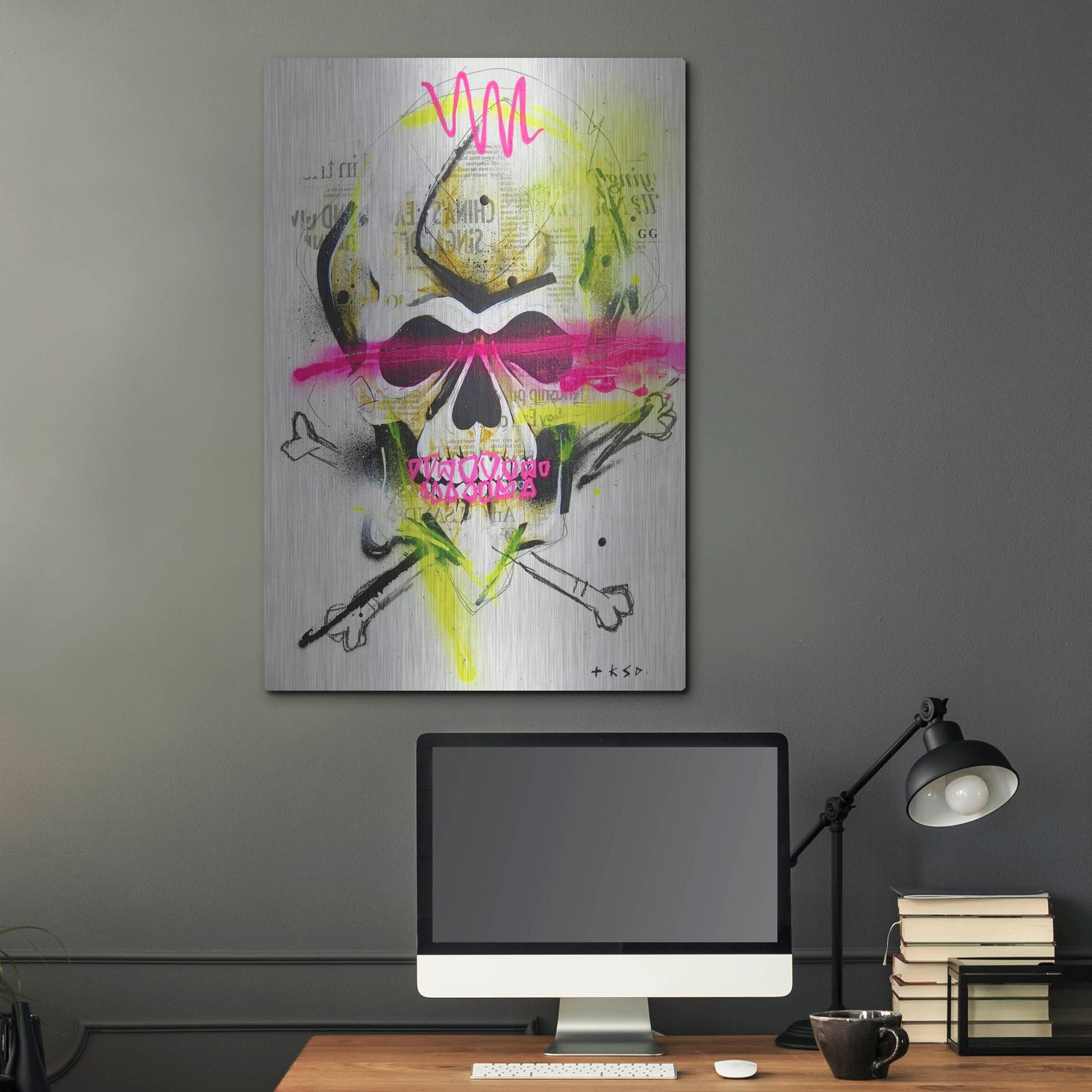 Luxe Metal Art 'Untitled 3' by Taka Sudo, Metal Wall Art,24x36