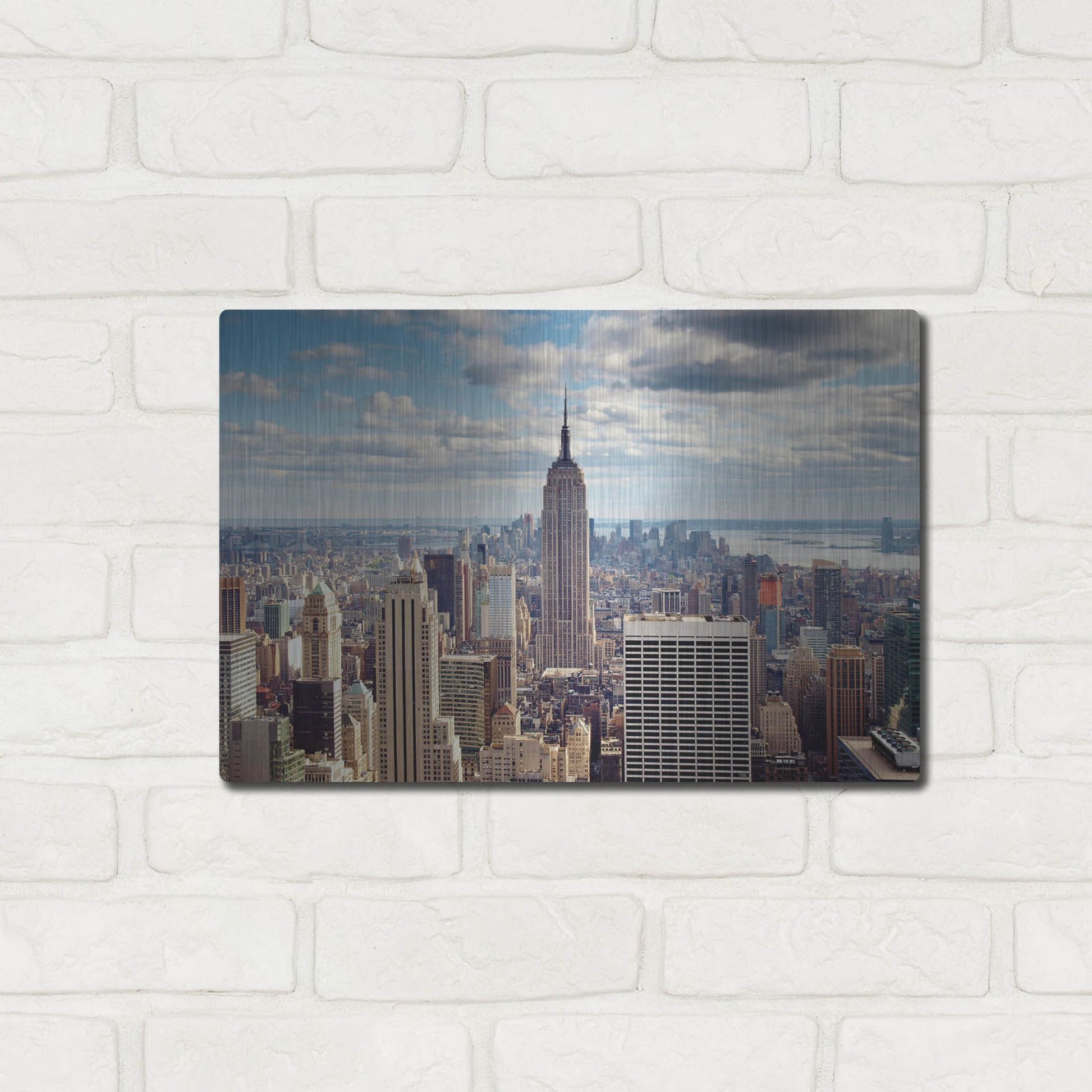 Luxe Metal Art 'NYC The Empire' by Nina Papiorek, Metal Wall Art,16x12