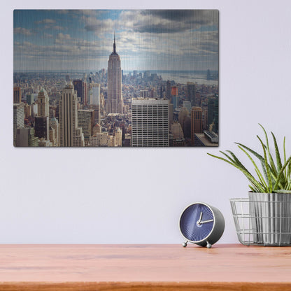 Luxe Metal Art 'NYC The Empire' by Nina Papiorek, Metal Wall Art,16x12