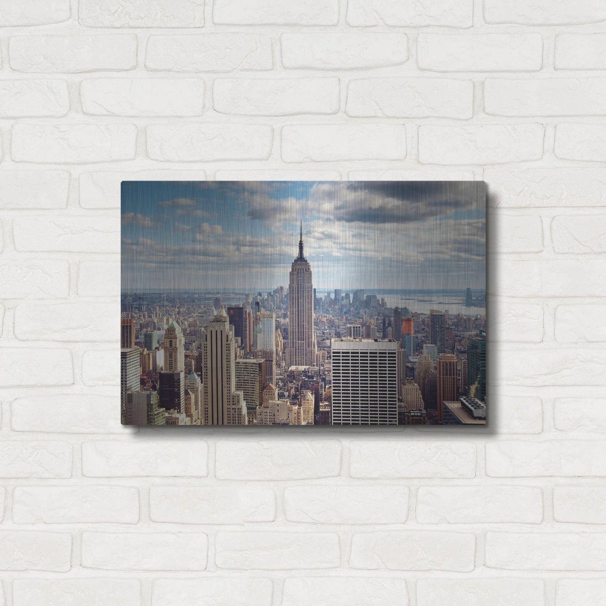 Luxe Metal Art 'NYC The Empire' by Nina Papiorek, Metal Wall Art,24x16