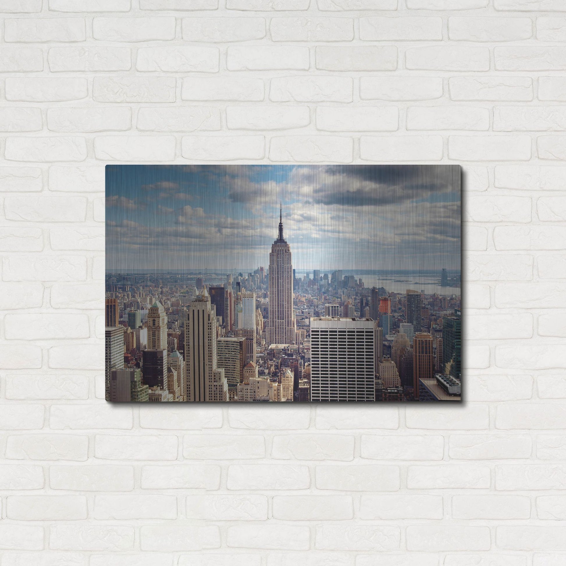 Luxe Metal Art 'NYC The Empire' by Nina Papiorek, Metal Wall Art,36x24