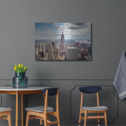 Luxe Metal Art 'NYC The Empire' by Nina Papiorek, Metal Wall Art,36x24