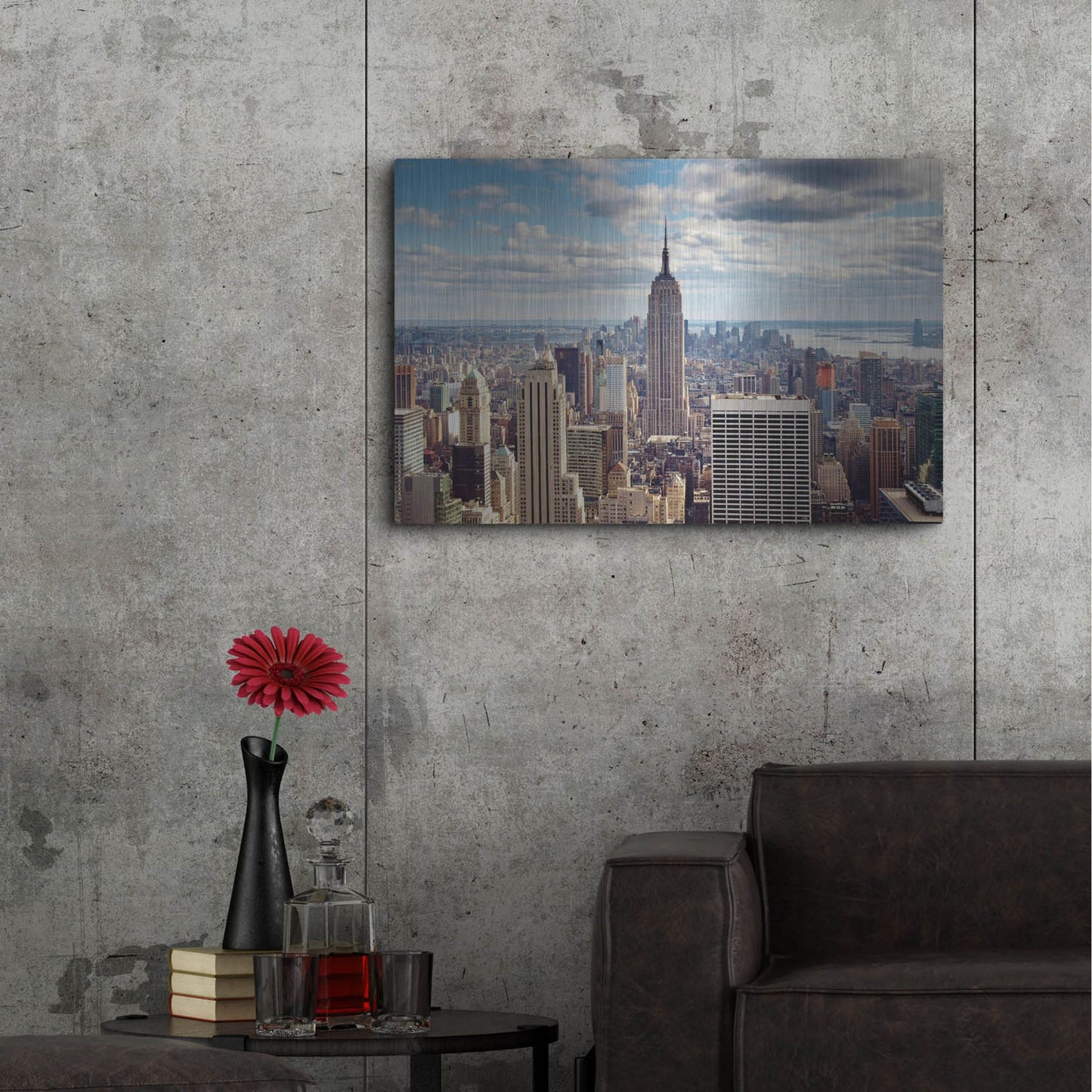 Luxe Metal Art 'NYC The Empire' by Nina Papiorek, Metal Wall Art,36x24