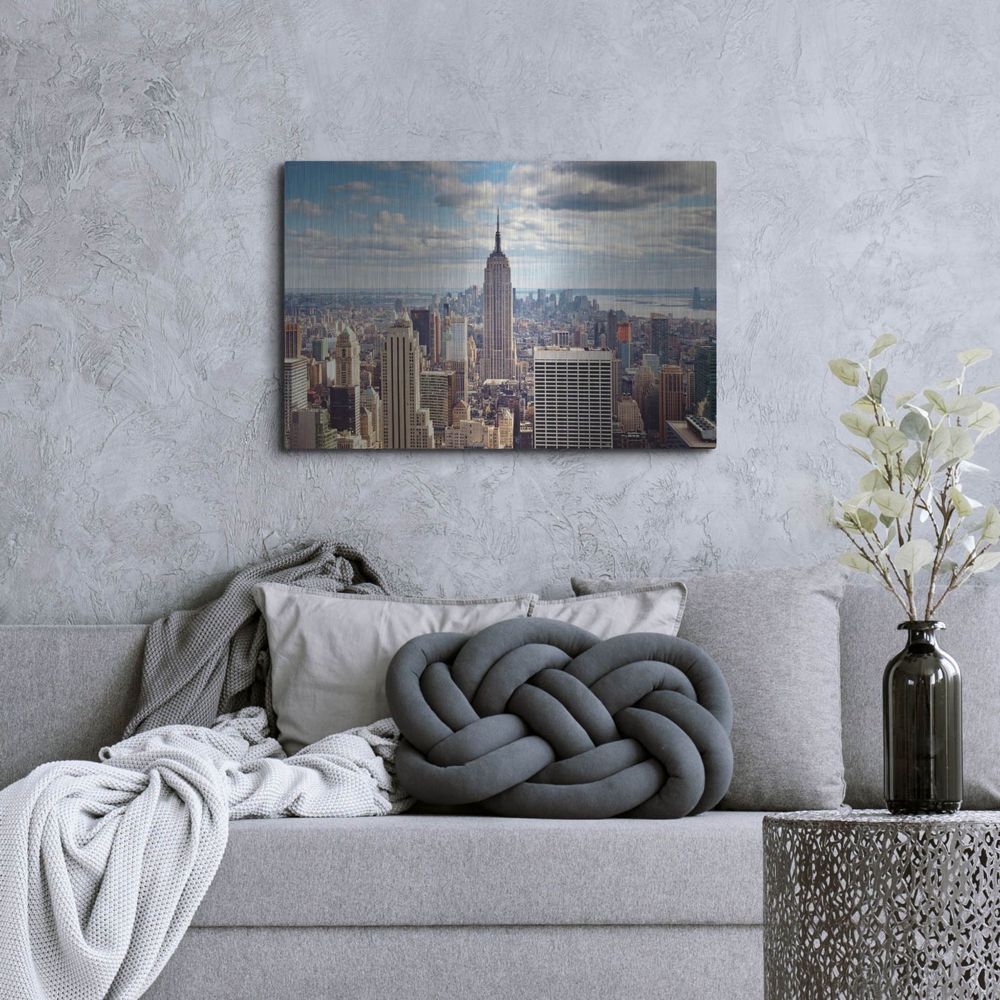 Luxe Metal Art 'NYC The Empire' by Nina Papiorek, Metal Wall Art,36x24