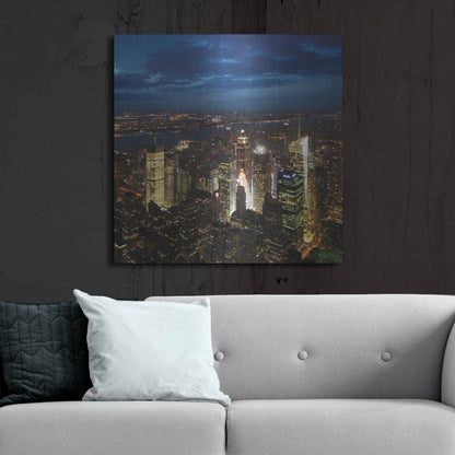 Luxe Metal Art 'NYC Times Square' by Nina Papiorek, Metal Wall Art,36x36