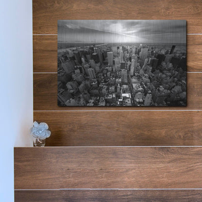 Luxe Metal Art 'NYC Uptown' by Nina Papiorek, Metal Wall Art,16x12