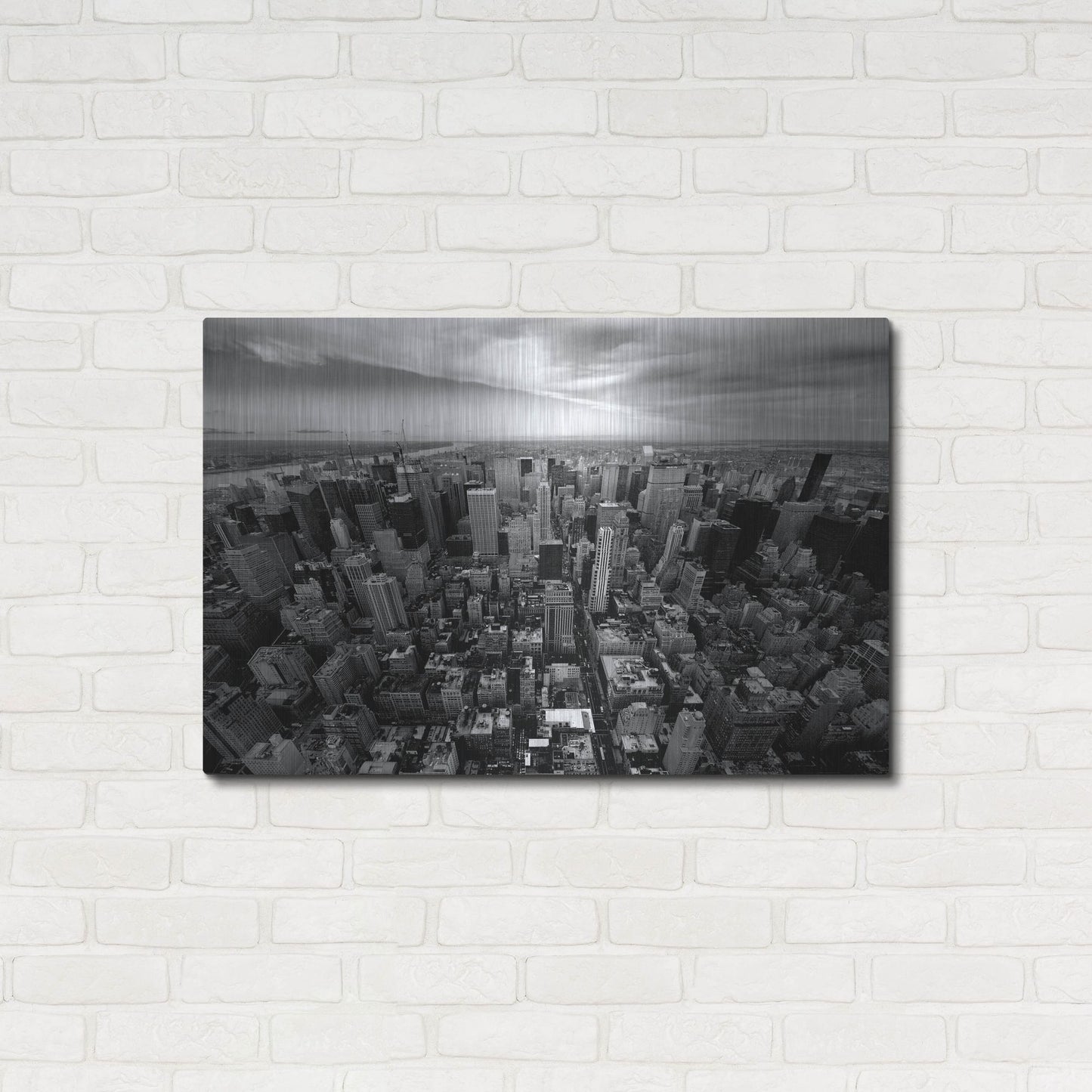 Luxe Metal Art 'NYC Uptown' by Nina Papiorek, Metal Wall Art,36x24