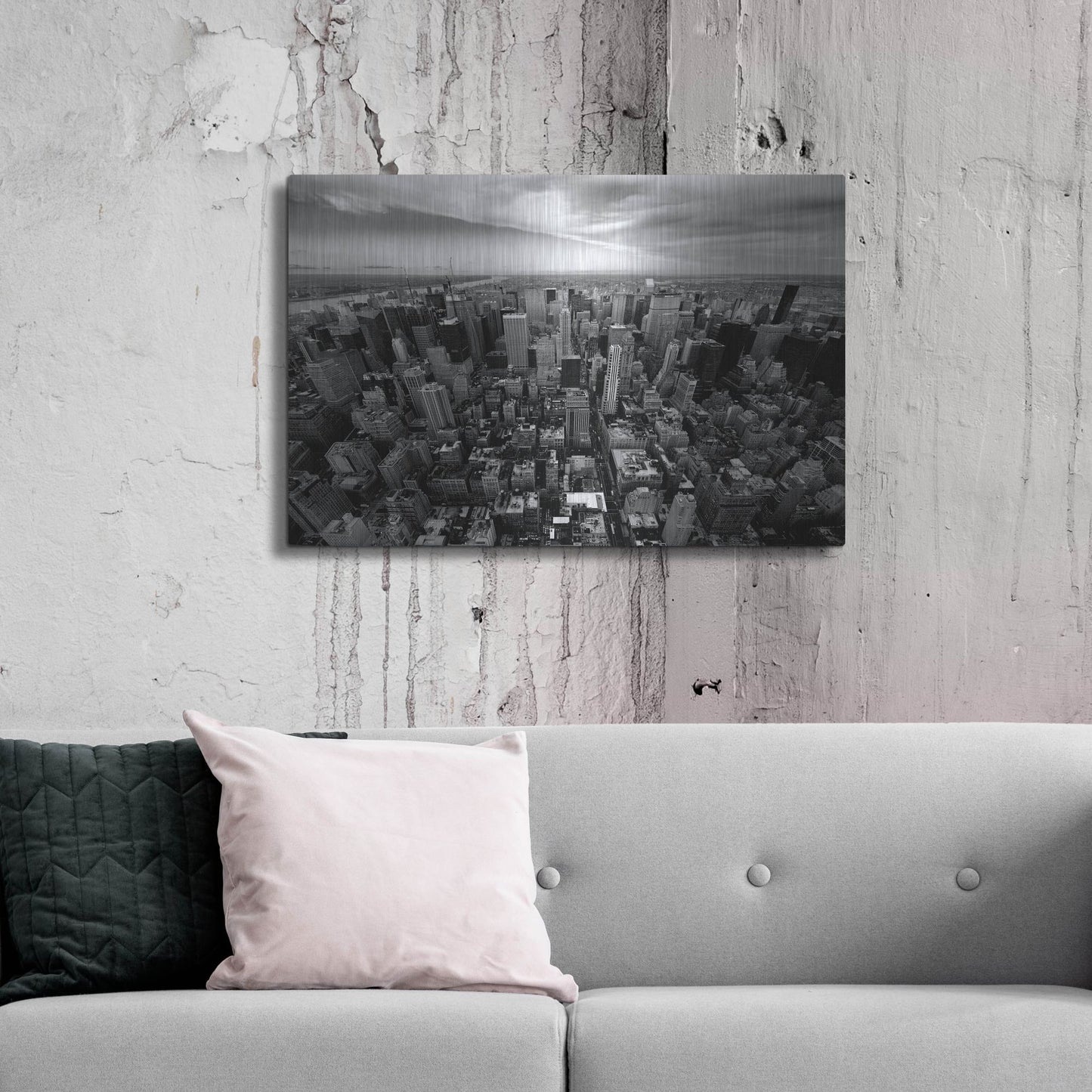 Luxe Metal Art 'NYC Uptown' by Nina Papiorek, Metal Wall Art,36x24