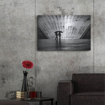 Luxe Metal Art 'Paris La Pluie' by Nina Papiorek, Metal Wall Art,36x24