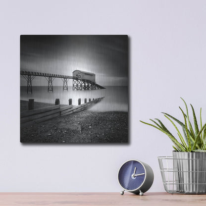 Luxe Metal Art 'Selsey Lifeboat Station II' by Nina Papiorek, Metal Wall Art,12x12