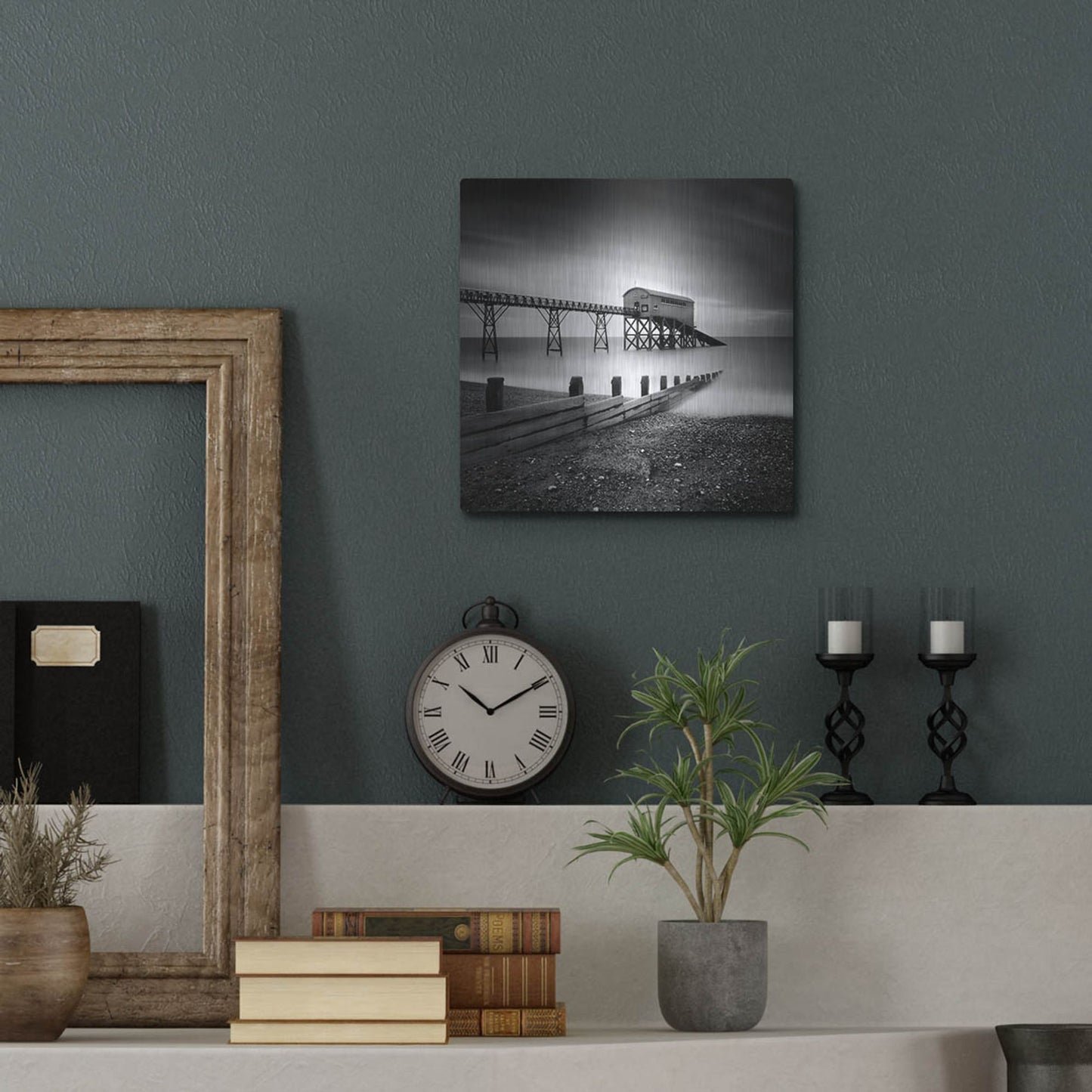 Luxe Metal Art 'Selsey Lifeboat Station II' by Nina Papiorek, Metal Wall Art,12x12