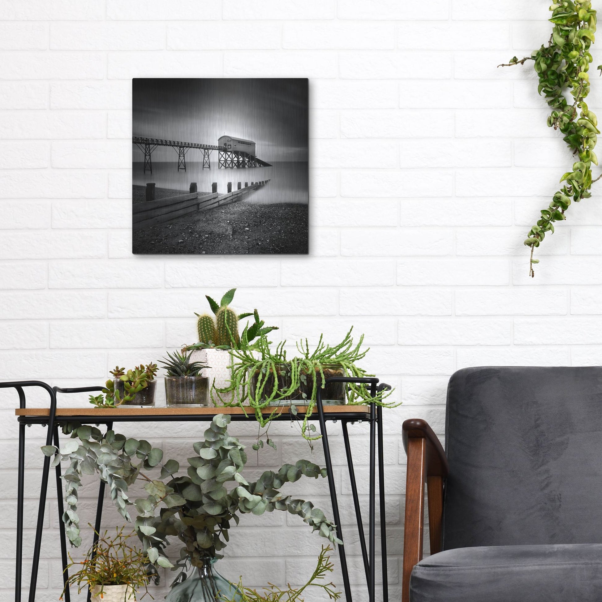 Luxe Metal Art 'Selsey Lifeboat Station II' by Nina Papiorek, Metal Wall Art,12x12