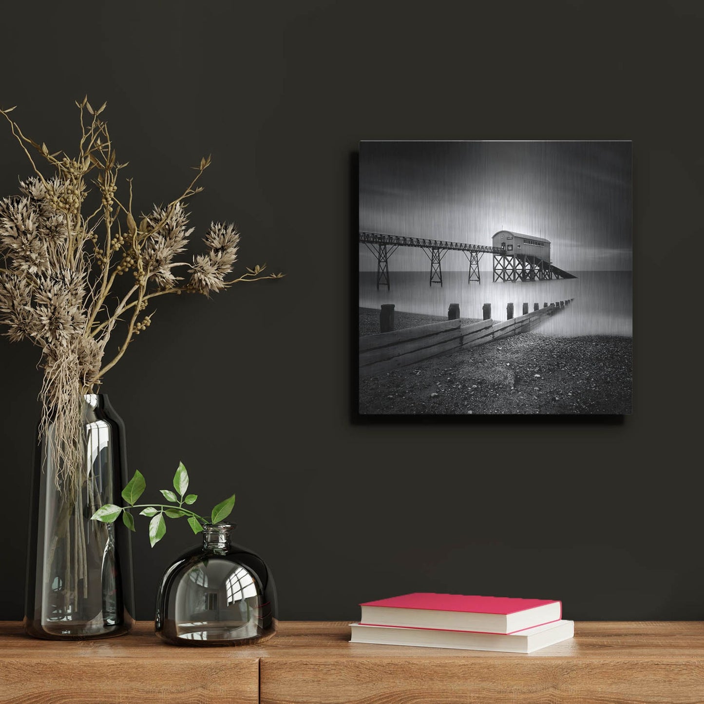 Luxe Metal Art 'Selsey Lifeboat Station II' by Nina Papiorek, Metal Wall Art,12x12