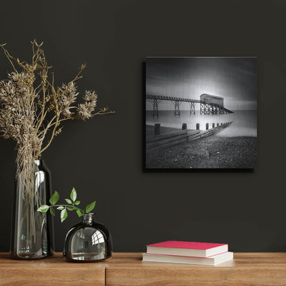 Luxe Metal Art 'Selsey Lifeboat Station II' by Nina Papiorek, Metal Wall Art,12x12