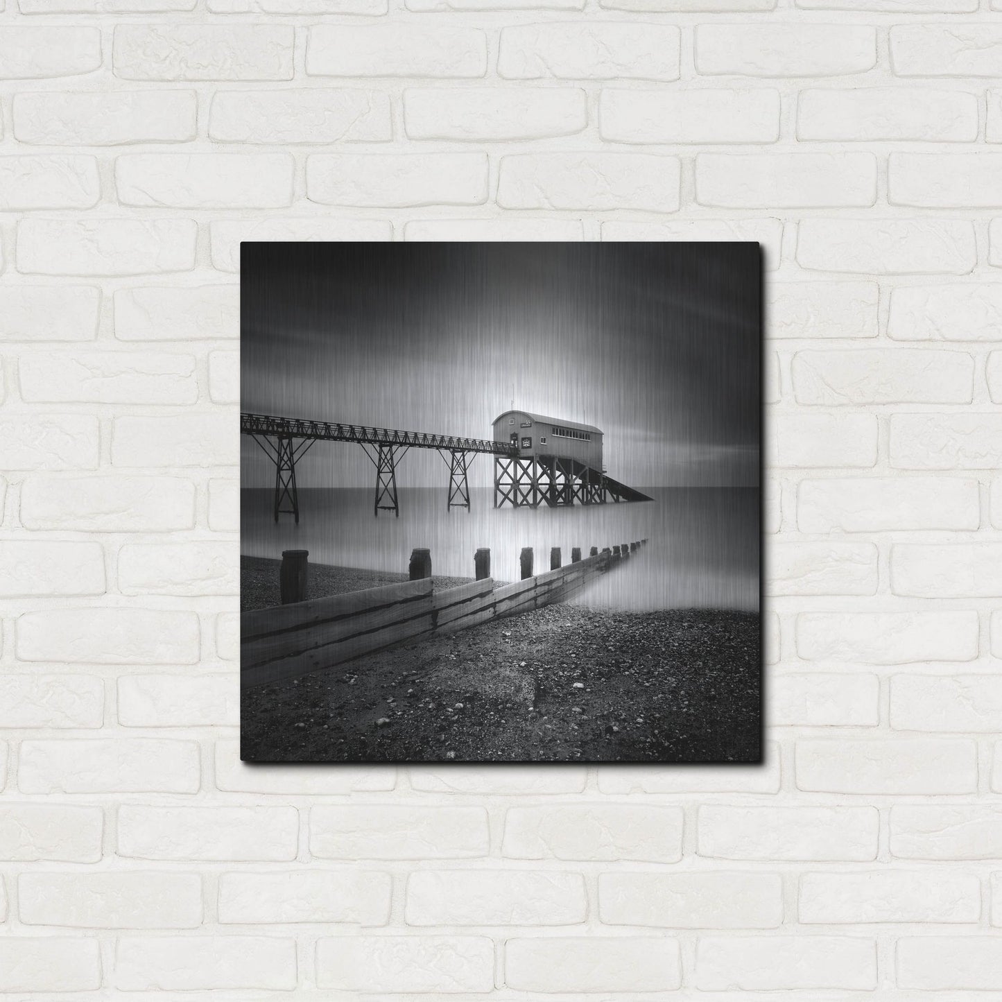 Luxe Metal Art 'Selsey Lifeboat Station II' by Nina Papiorek, Metal Wall Art,24x24