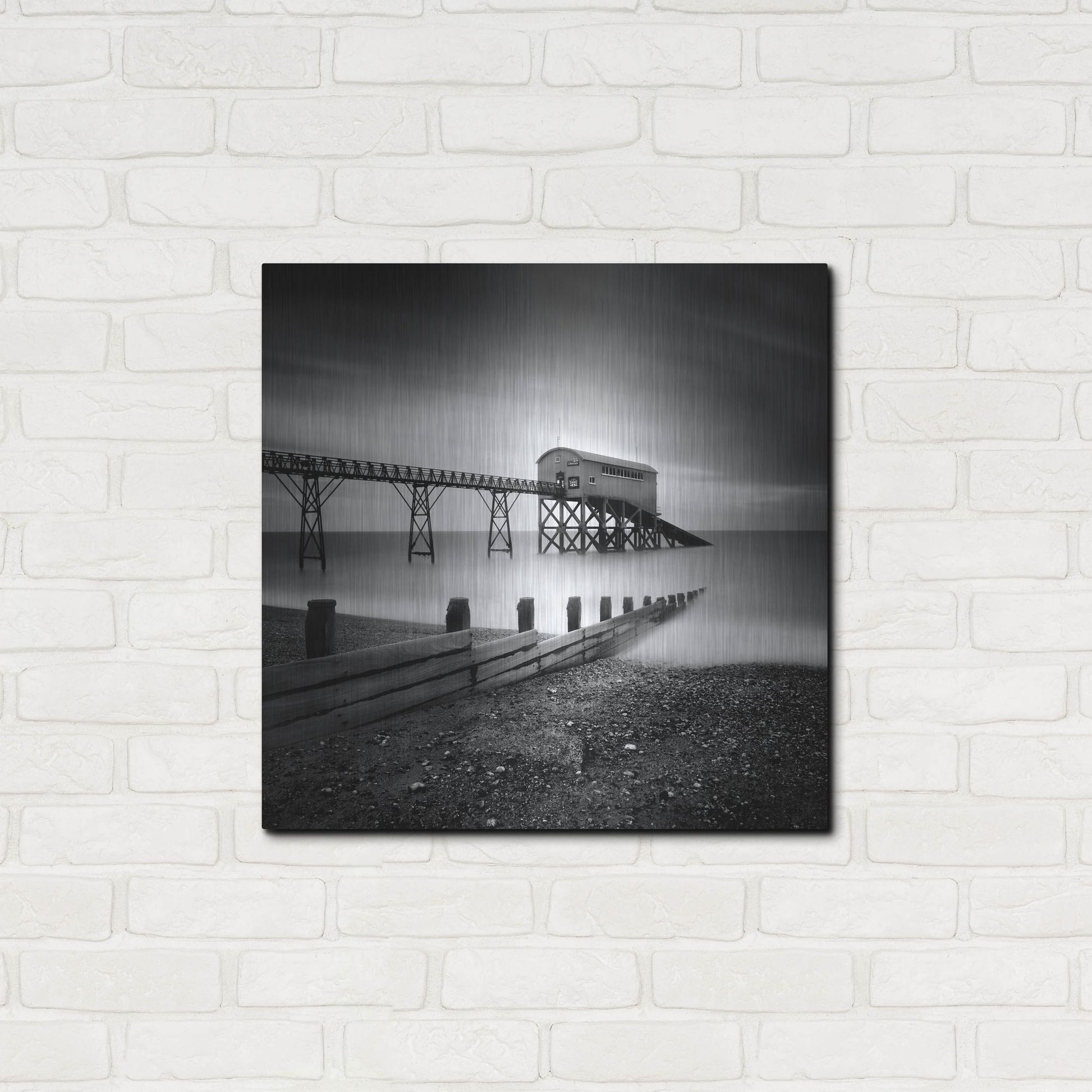 Luxe Metal Art 'Selsey Lifeboat Station II' by Nina Papiorek, Metal Wall Art,24x24