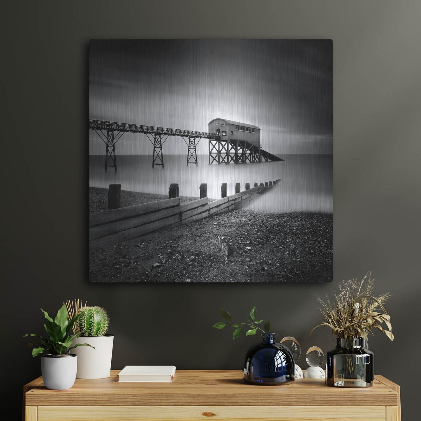 Luxe Metal Art 'Selsey Lifeboat Station II' by Nina Papiorek, Metal Wall Art,24x24