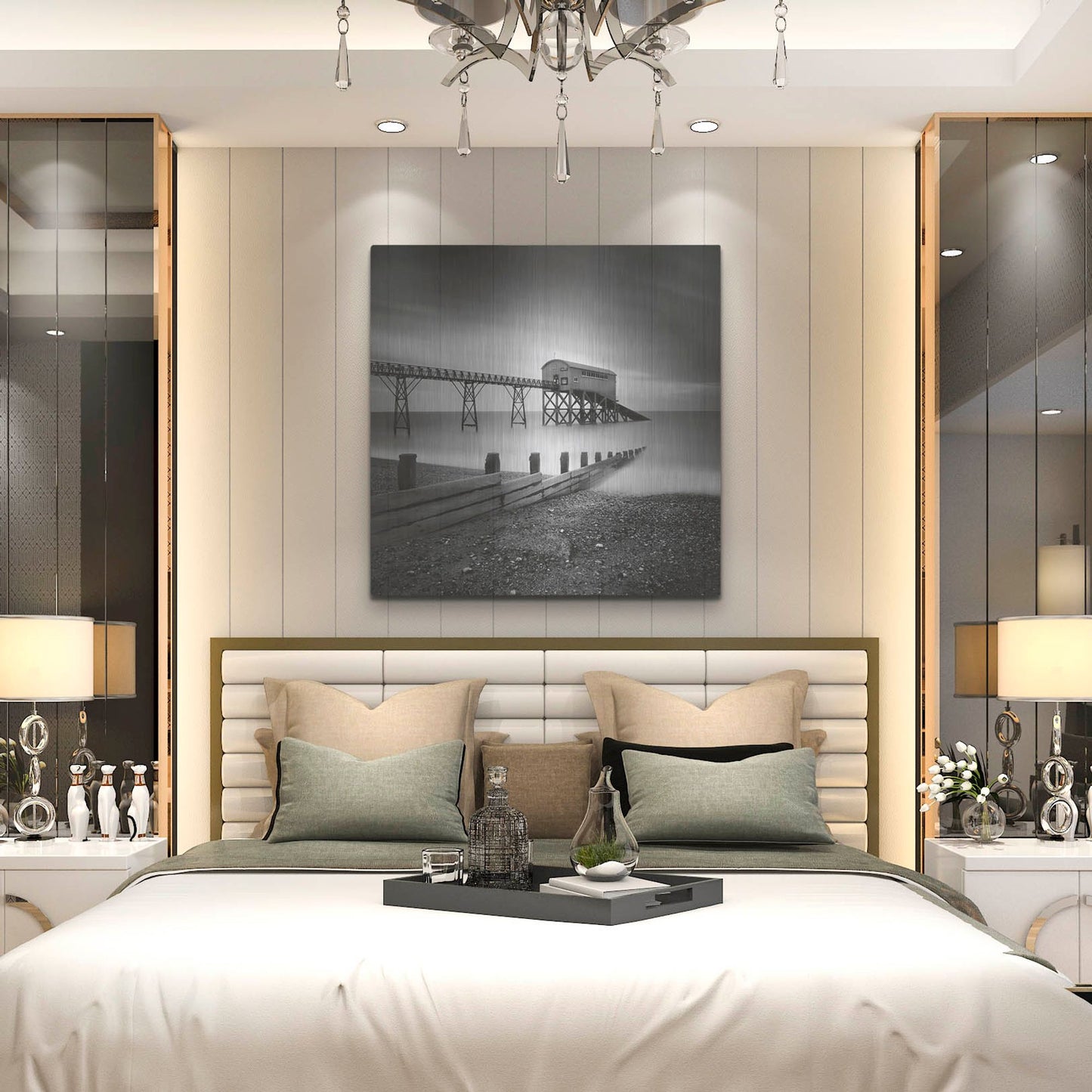 Luxe Metal Art 'Selsey Lifeboat Station II' by Nina Papiorek, Metal Wall Art,36x36