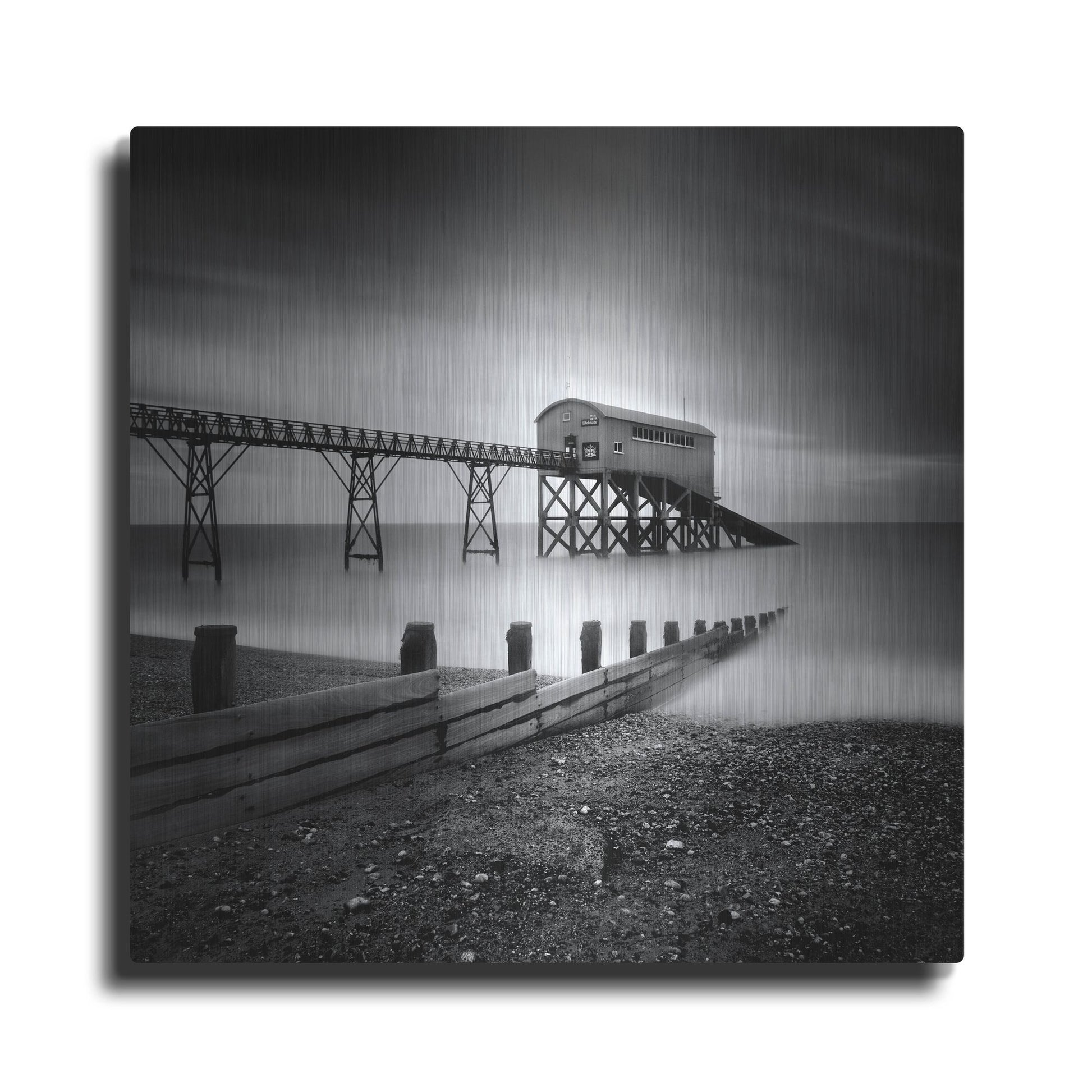 Luxe Metal Art 'Selsey Lifeboat Station II' by Nina Papiorek, Metal Wall Art