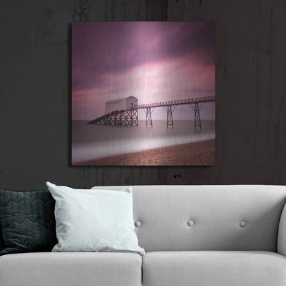 Luxe Metal Art 'Selsey Lifeboat Station' by Nina Papiorek, Metal Wall Art,36x36