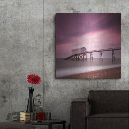 Luxe Metal Art 'Selsey Lifeboat Station' by Nina Papiorek, Metal Wall Art,36x36