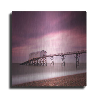 Luxe Metal Art 'Selsey Lifeboat Station' by Nina Papiorek, Metal Wall Art