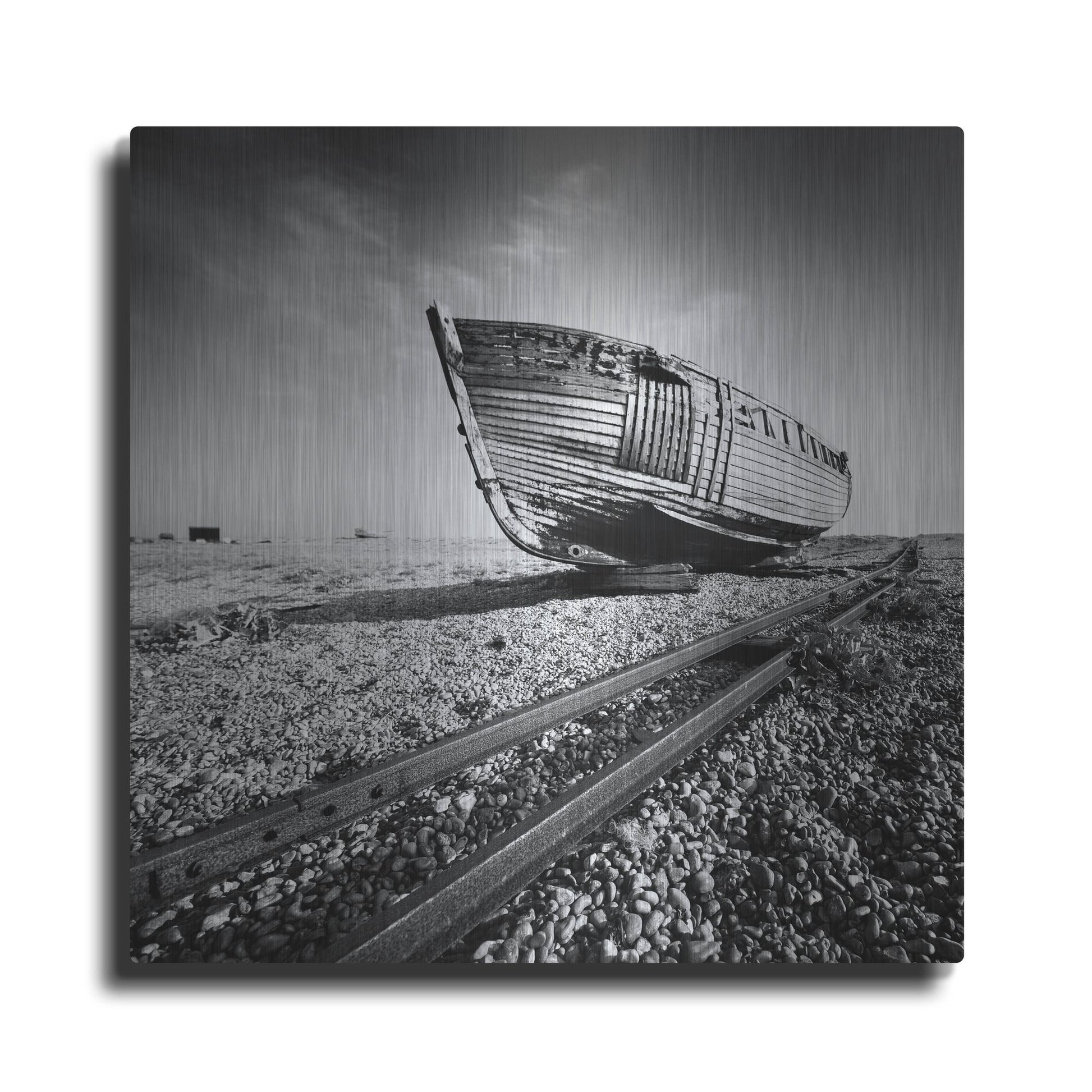 Luxe Metal Art 'Ship Wreck I' by Nina Papiorek, Metal Wall Art