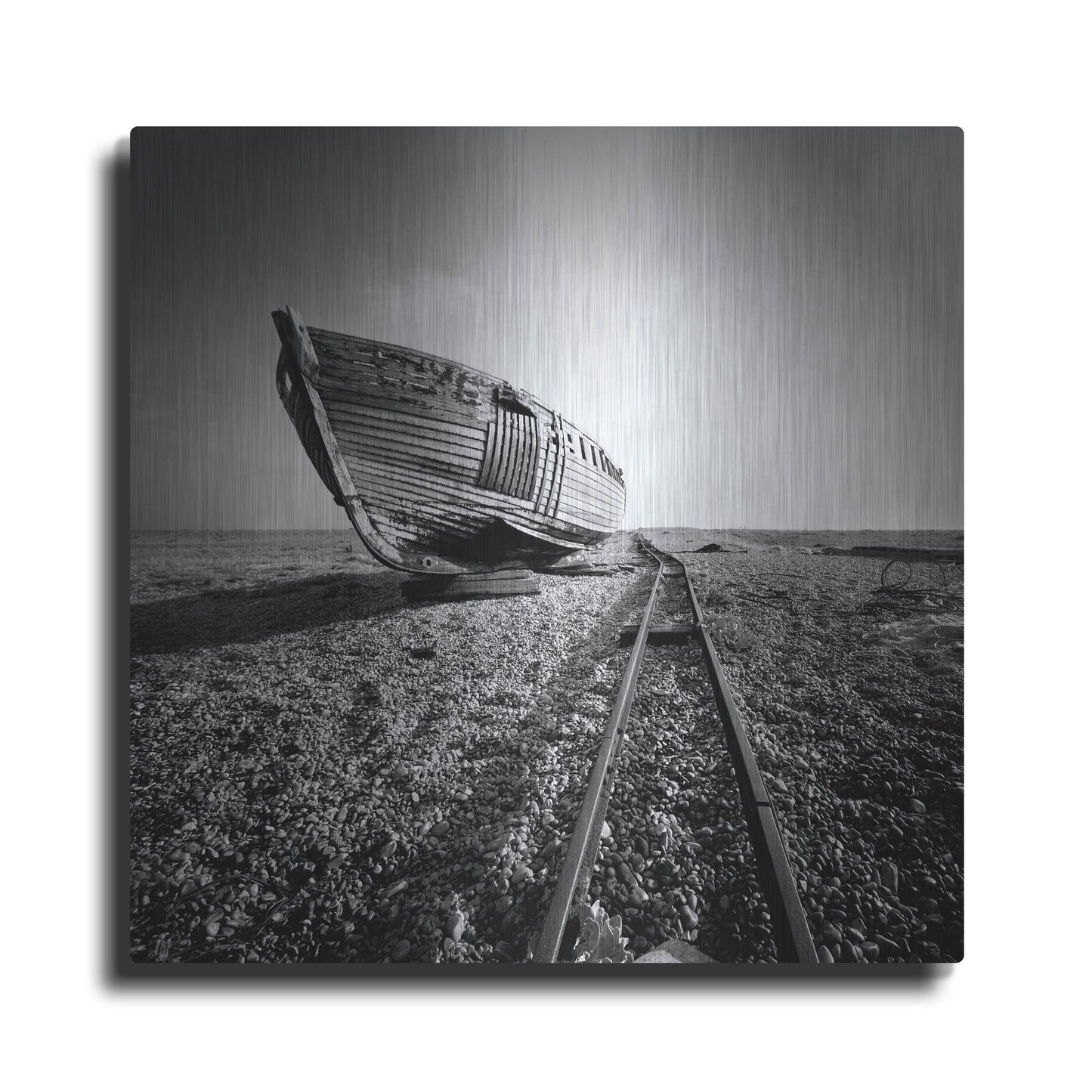 Luxe Metal Art 'Ship Wreck II' by Nina Papiorek, Metal Wall Art