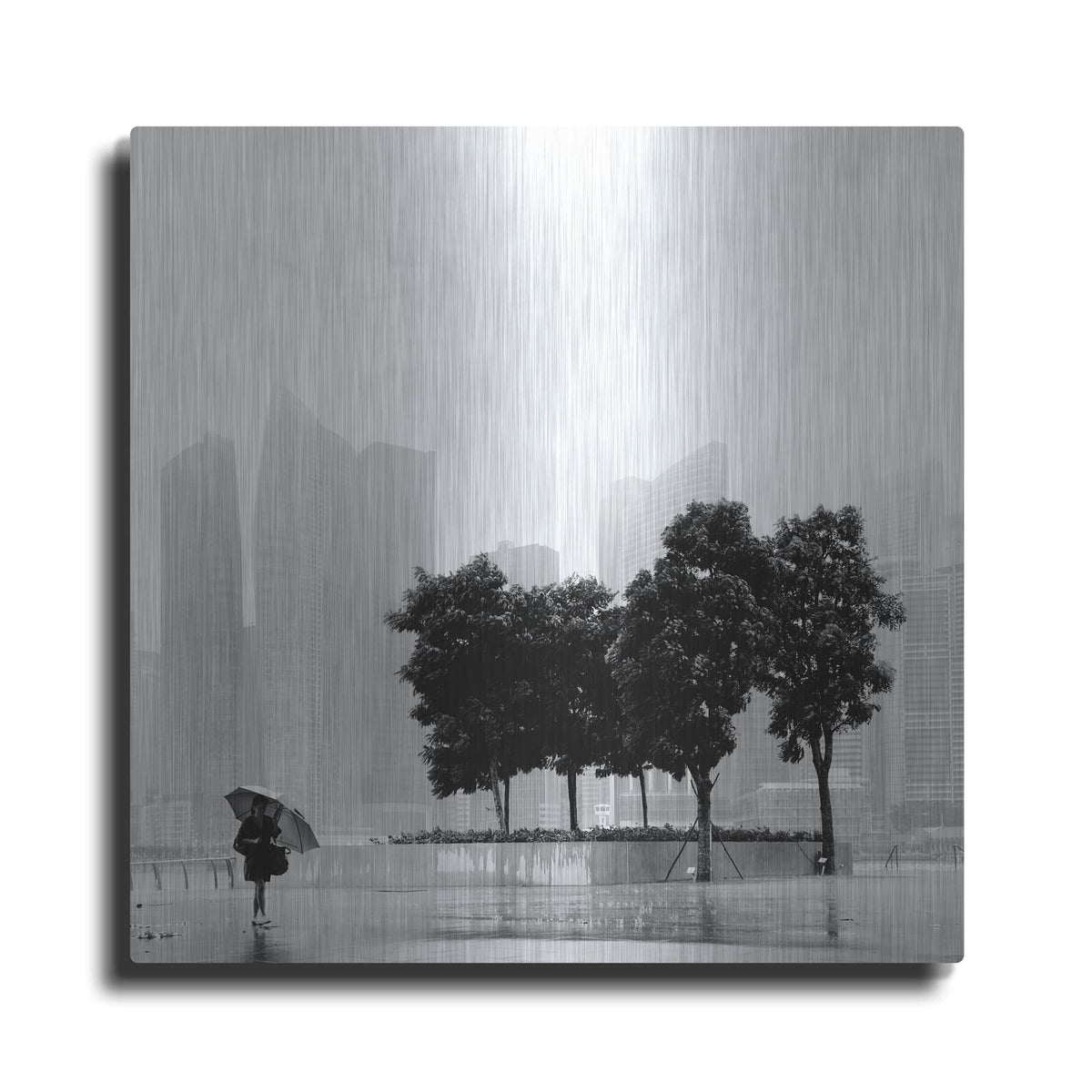 'Singapore Umbrella' by Nina Papiorek – Metal Wall Art