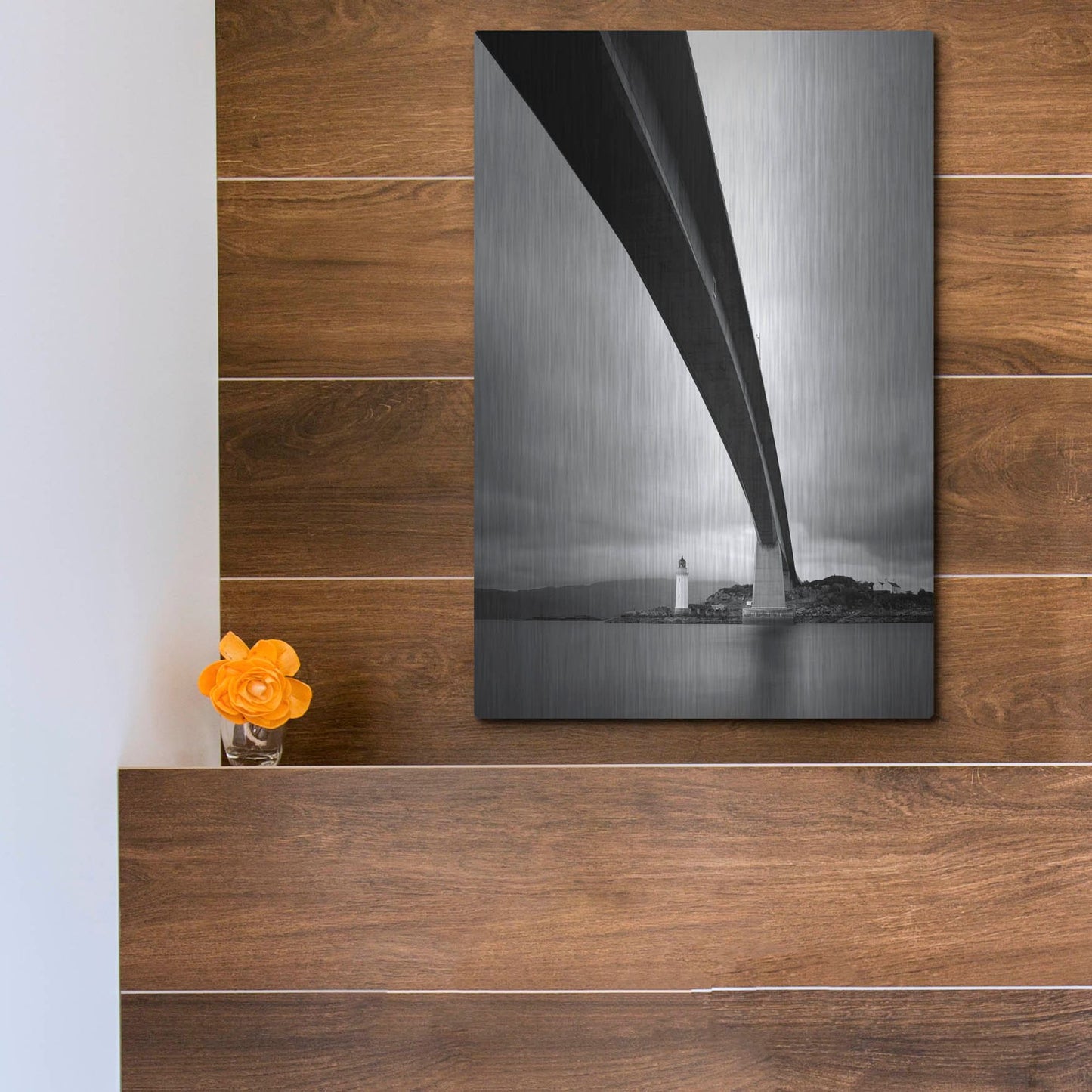 Luxe Metal Art 'Skye Bridge' by Nina Papiorek, Metal Wall Art,12x16