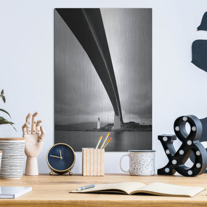 Luxe Metal Art 'Skye Bridge' by Nina Papiorek, Metal Wall Art,12x16