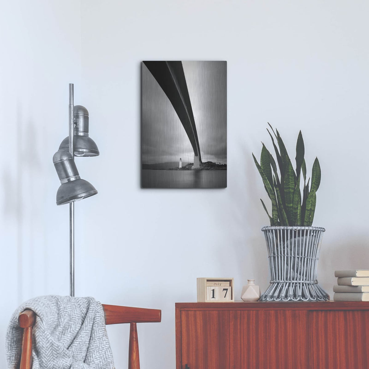 'Skye Bridge' by Nina Papiorek – Metal Wall Art, 16x24 room view