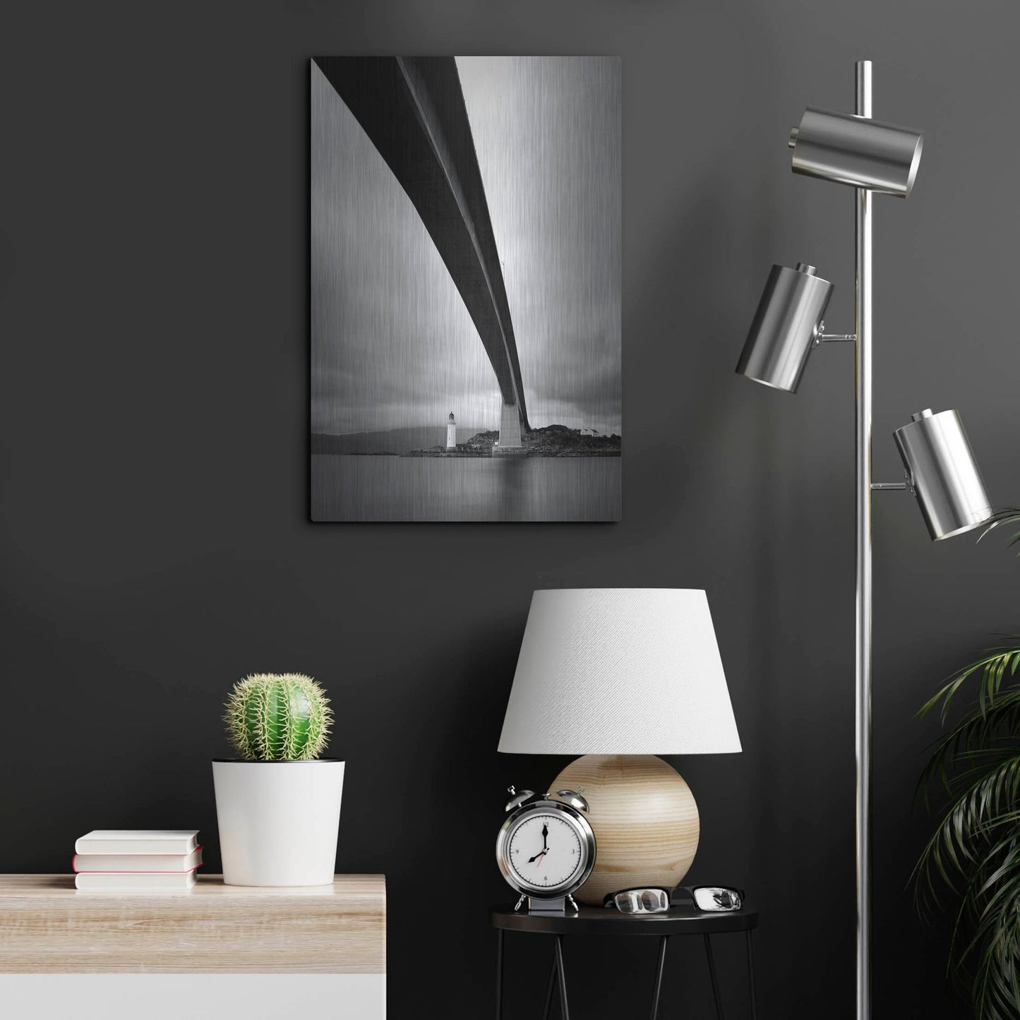 Luxe Metal Art 'Skye Bridge' by Nina Papiorek, Metal Wall Art,16x24