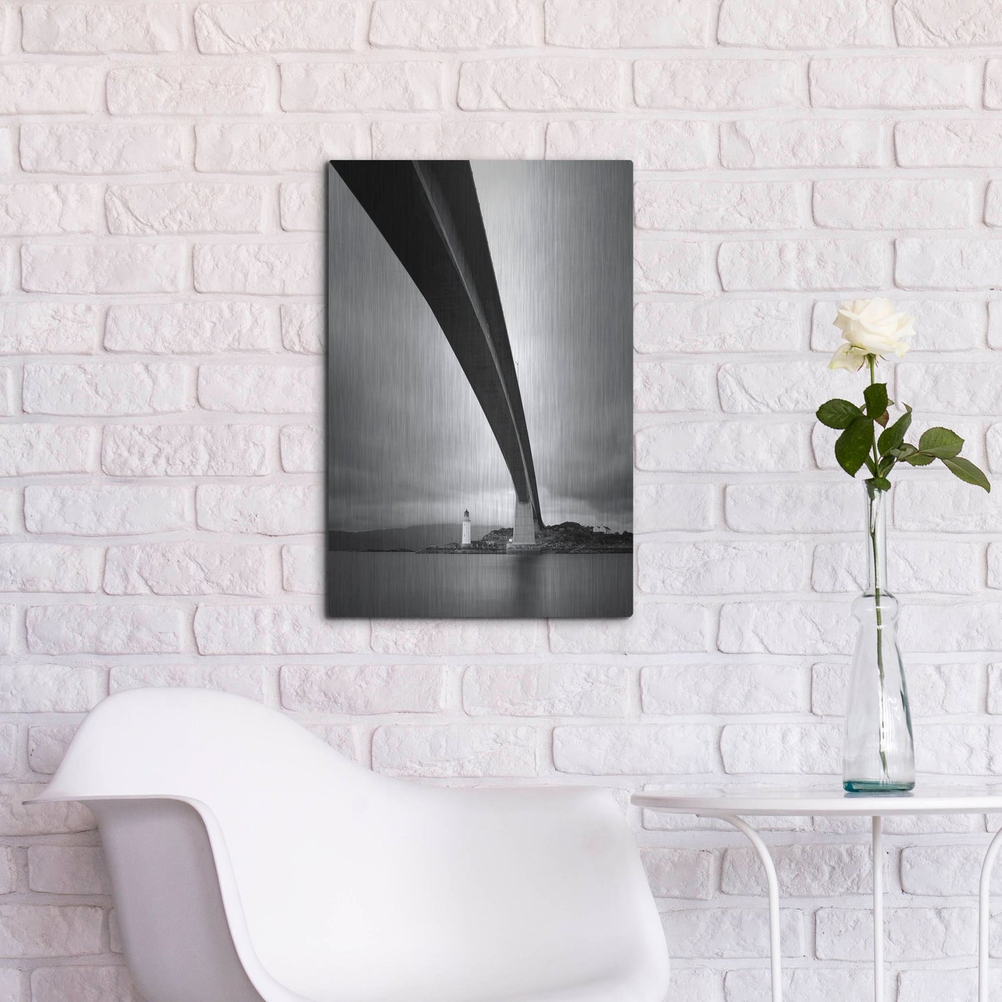 Luxe Metal Art 'Skye Bridge' by Nina Papiorek, Metal Wall Art,16x24