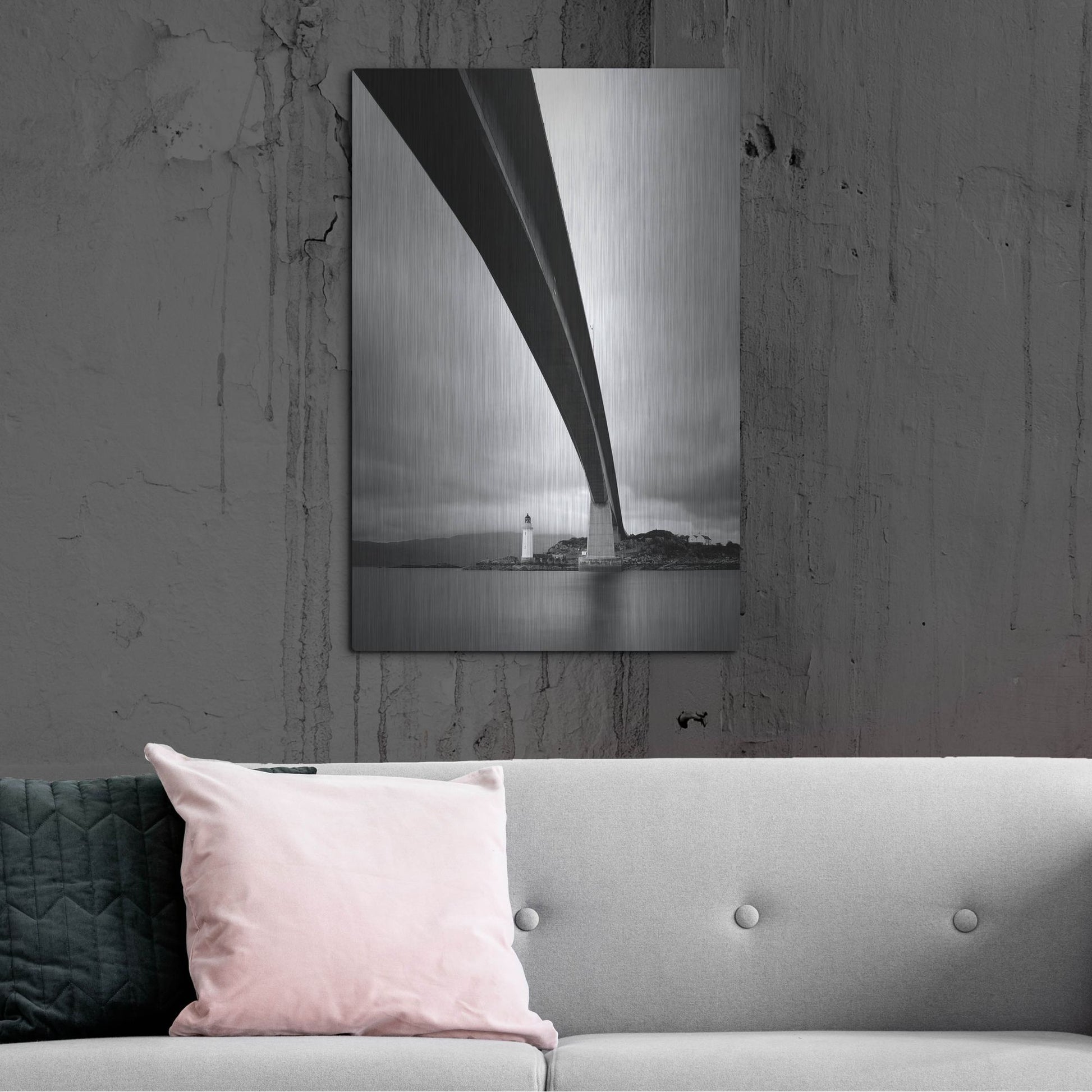 Luxe Metal Art 'Skye Bridge' by Nina Papiorek, Metal Wall Art,24x36