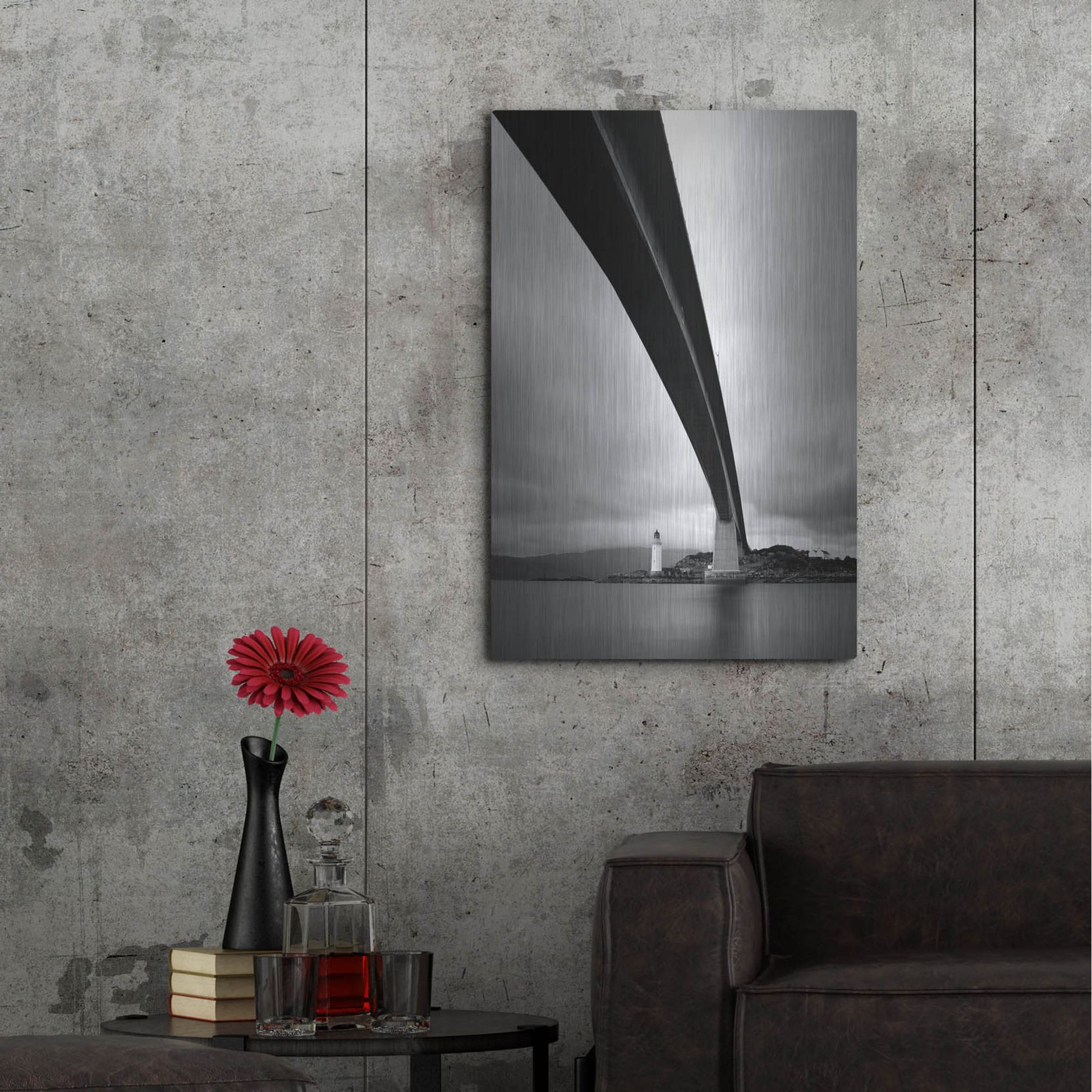 Luxe Metal Art 'Skye Bridge' by Nina Papiorek, Metal Wall Art,24x36
