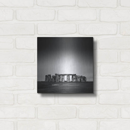 Luxe Metal Art 'Stonehenge' by Nina Papiorek, Metal Wall Art,12x12