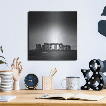 Luxe Metal Art 'Stonehenge' by Nina Papiorek, Metal Wall Art,12x12