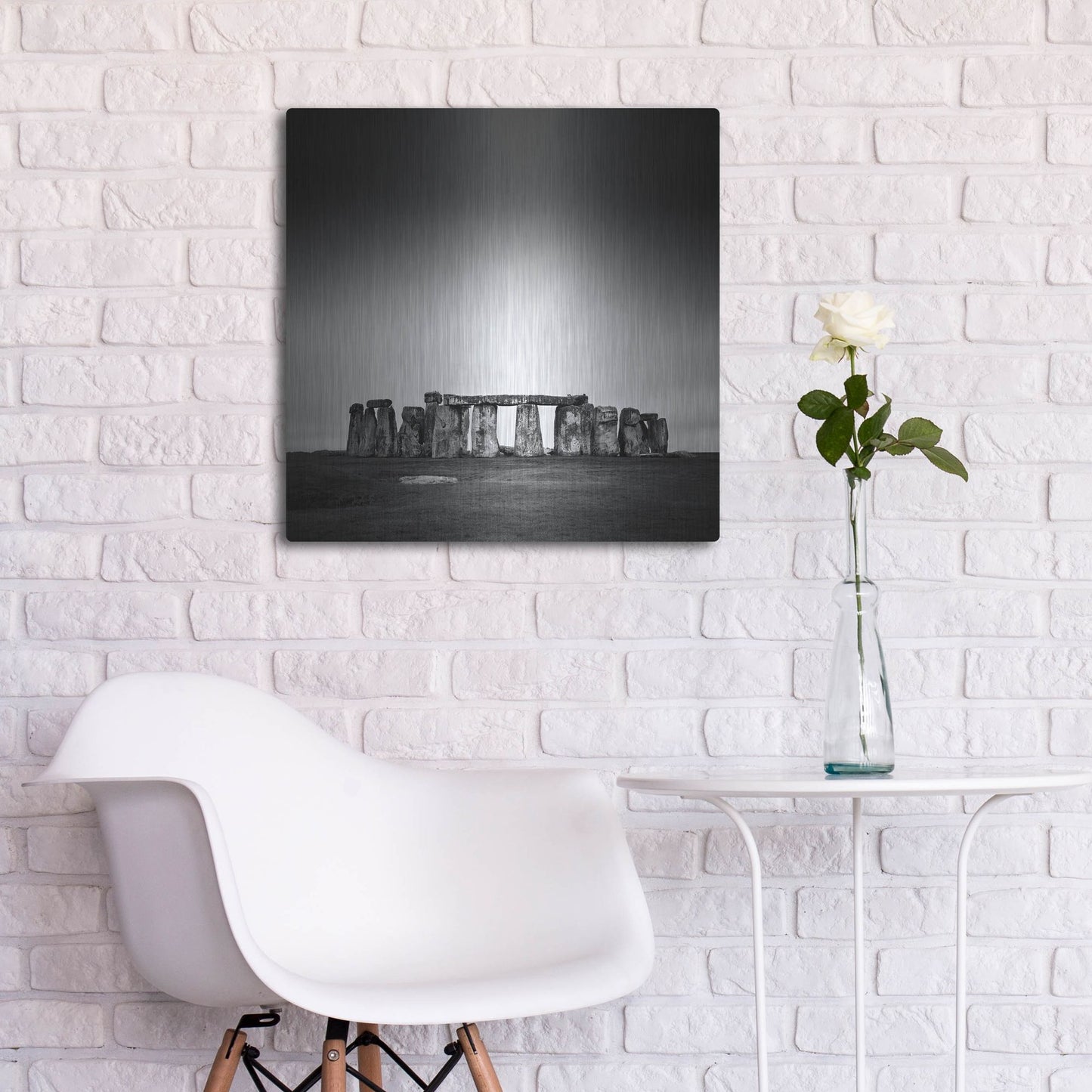 Luxe Metal Art 'Stonehenge' by Nina Papiorek, Metal Wall Art,24x24