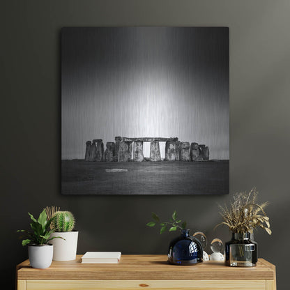 Luxe Metal Art 'Stonehenge' by Nina Papiorek, Metal Wall Art,24x24