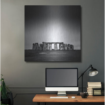 Luxe Metal Art 'Stonehenge' by Nina Papiorek, Metal Wall Art,36x36