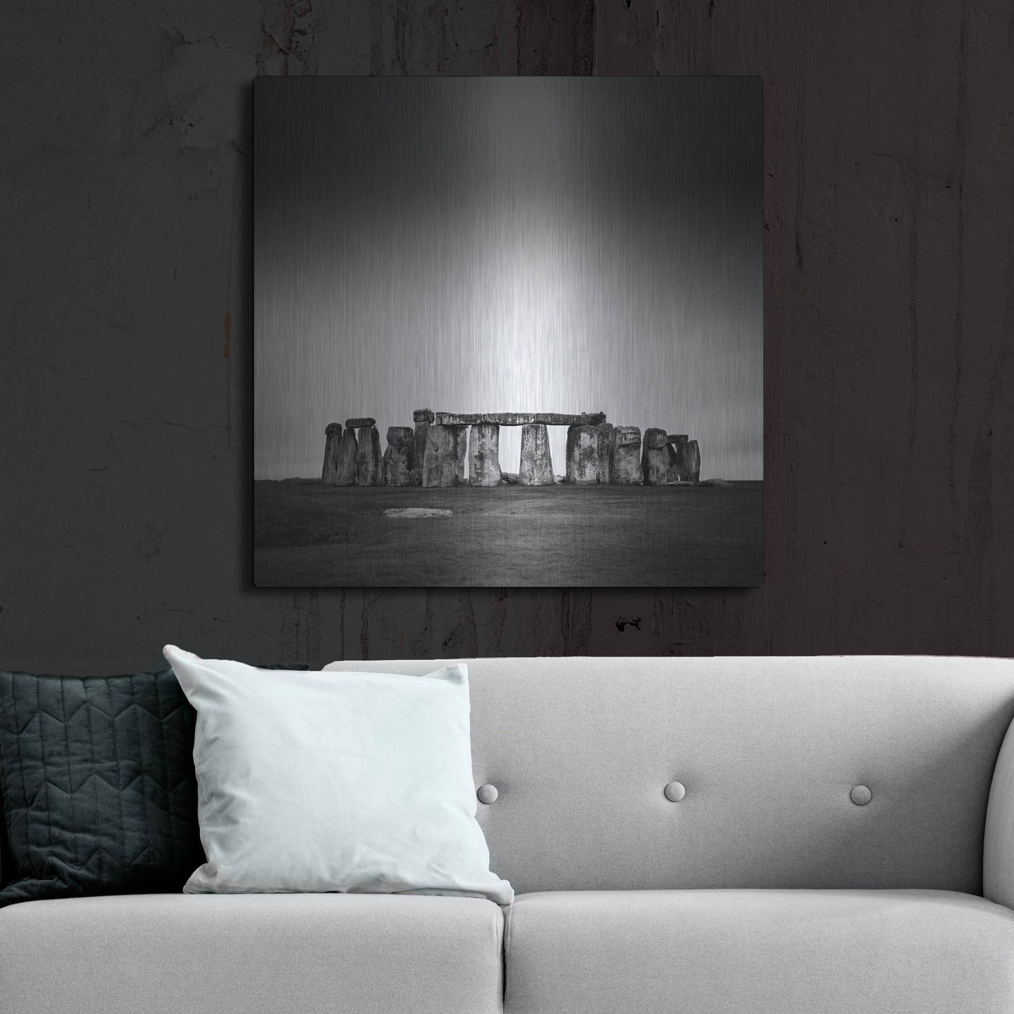 Luxe Metal Art 'Stonehenge' by Nina Papiorek, Metal Wall Art,36x36