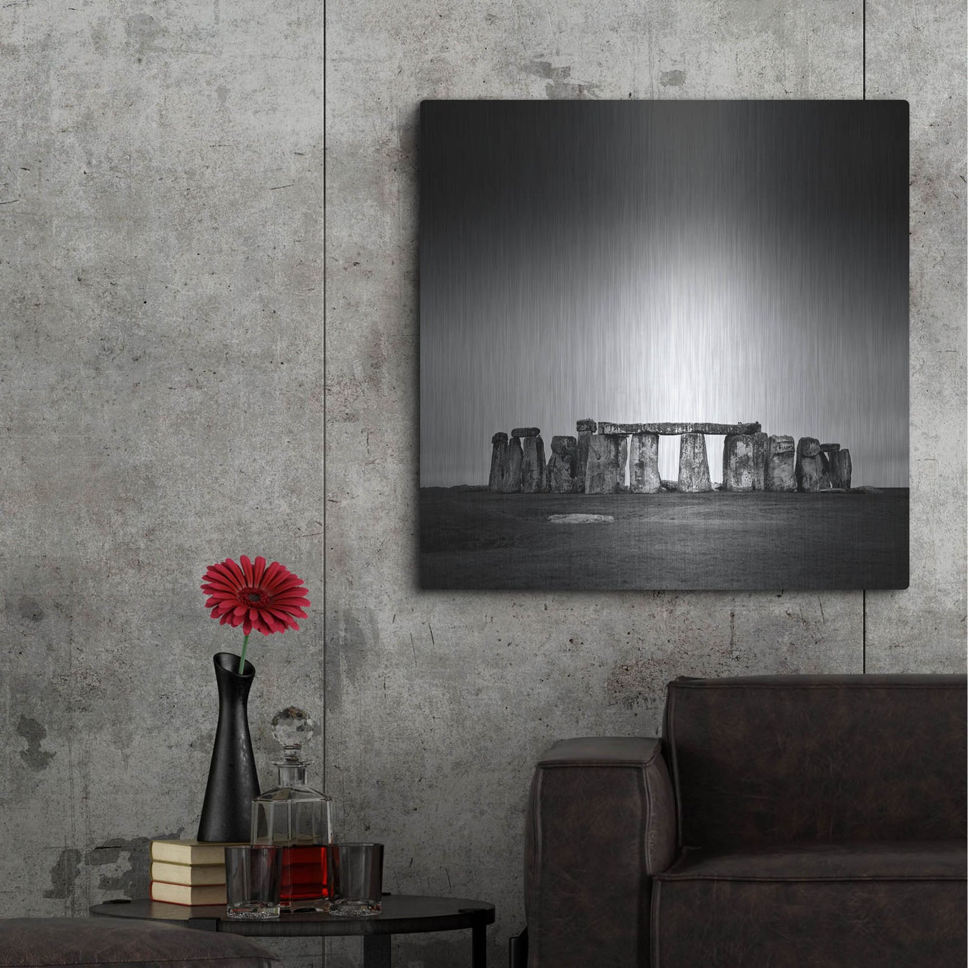 Luxe Metal Art 'Stonehenge' by Nina Papiorek, Metal Wall Art,36x36