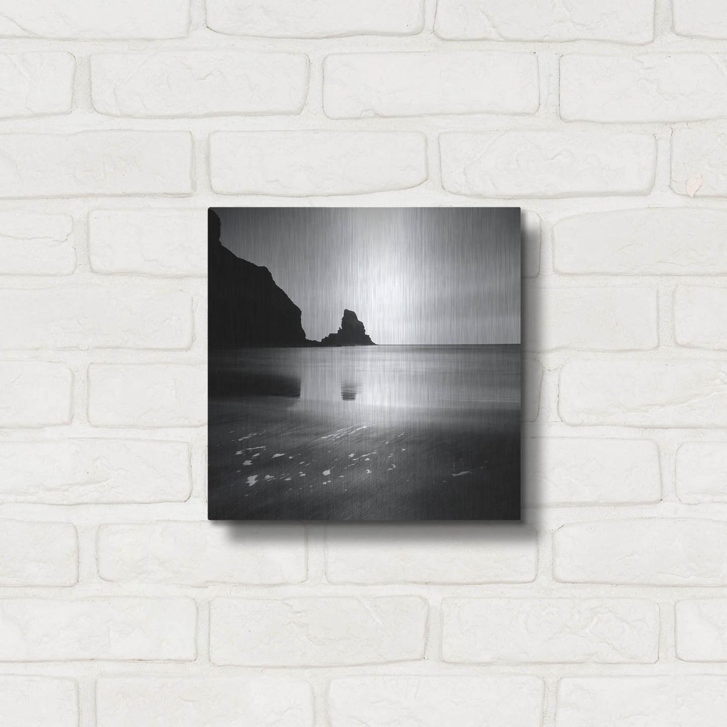 Luxe Metal Art 'Talisker Bay' by Nina Papiorek, Metal Wall Art,12x12