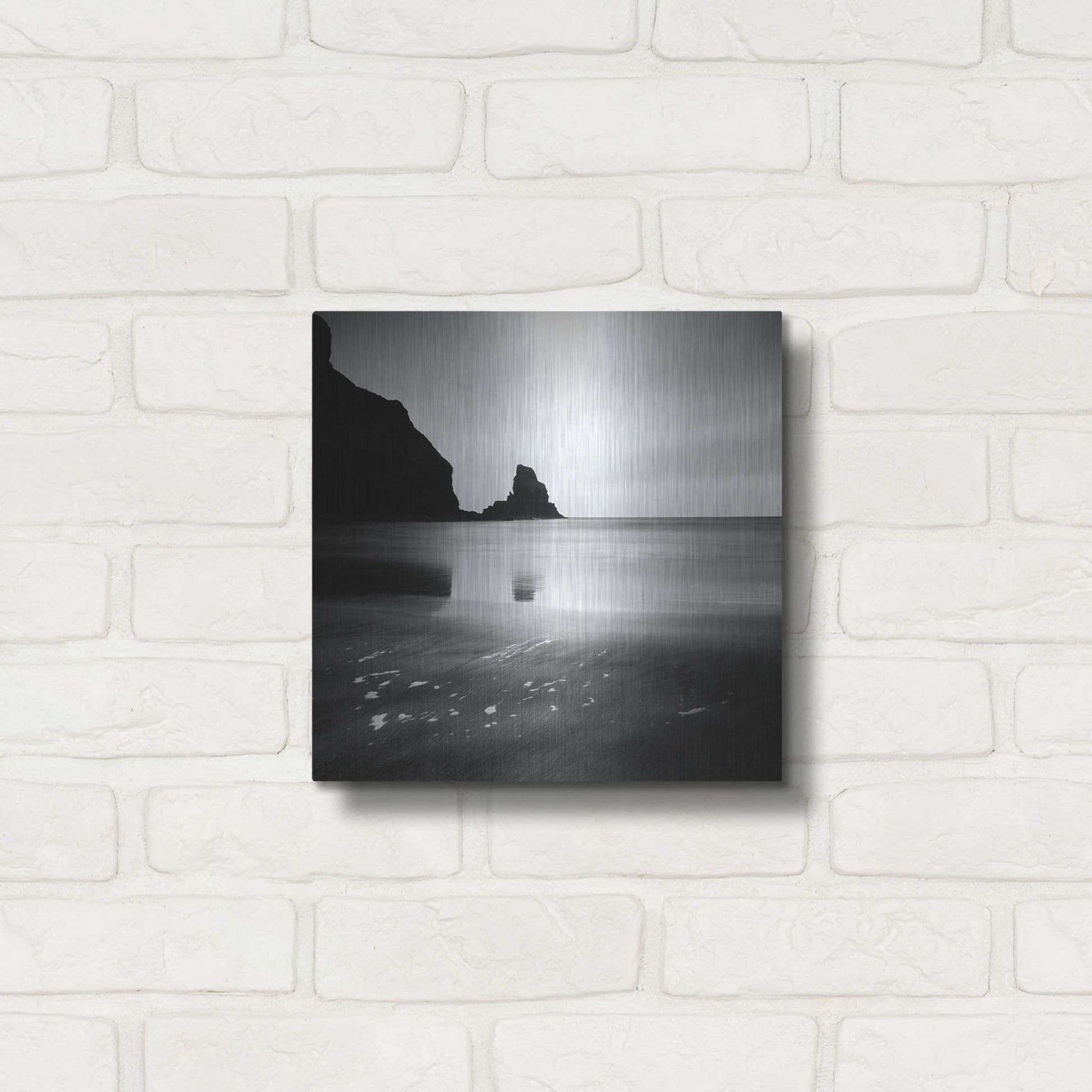 Luxe Metal Art 'Talisker Bay' by Nina Papiorek, Metal Wall Art,12x12