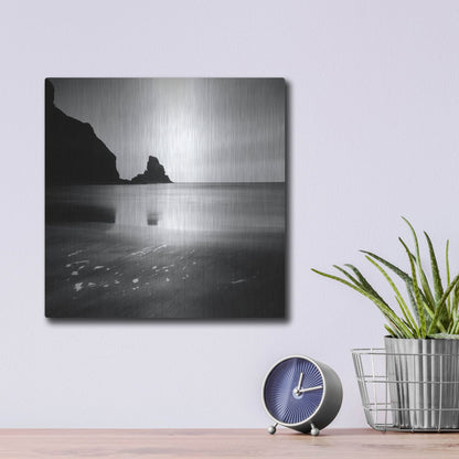 Luxe Metal Art 'Talisker Bay' by Nina Papiorek, Metal Wall Art,12x12