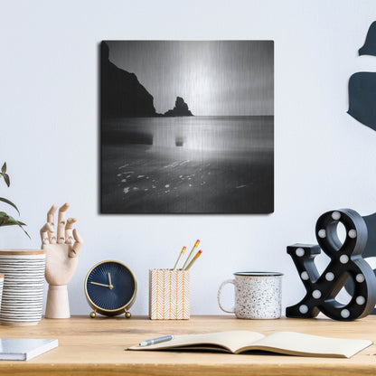 Luxe Metal Art 'Talisker Bay' by Nina Papiorek, Metal Wall Art,12x12