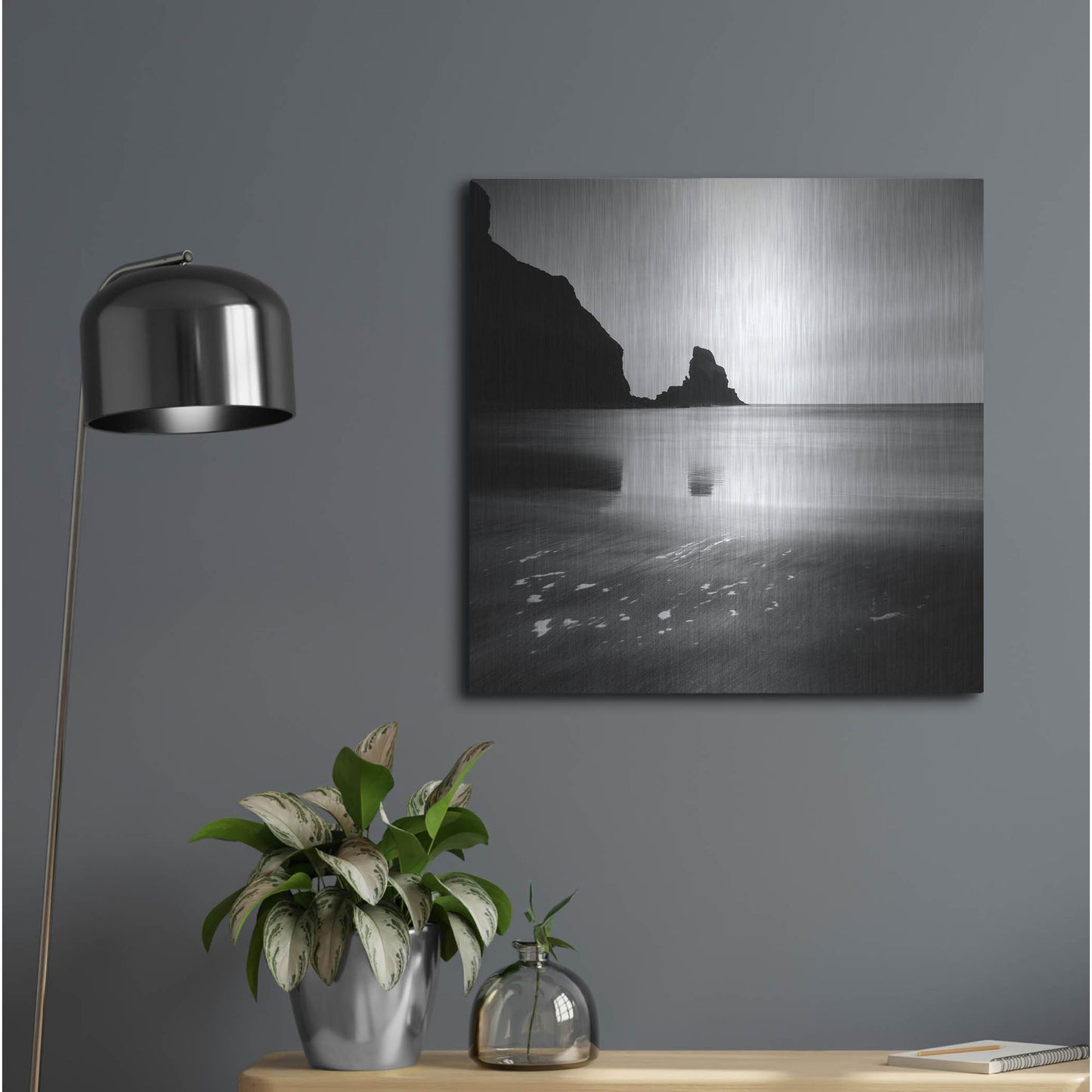 Luxe Metal Art 'Talisker Bay' by Nina Papiorek, Metal Wall Art,24x24